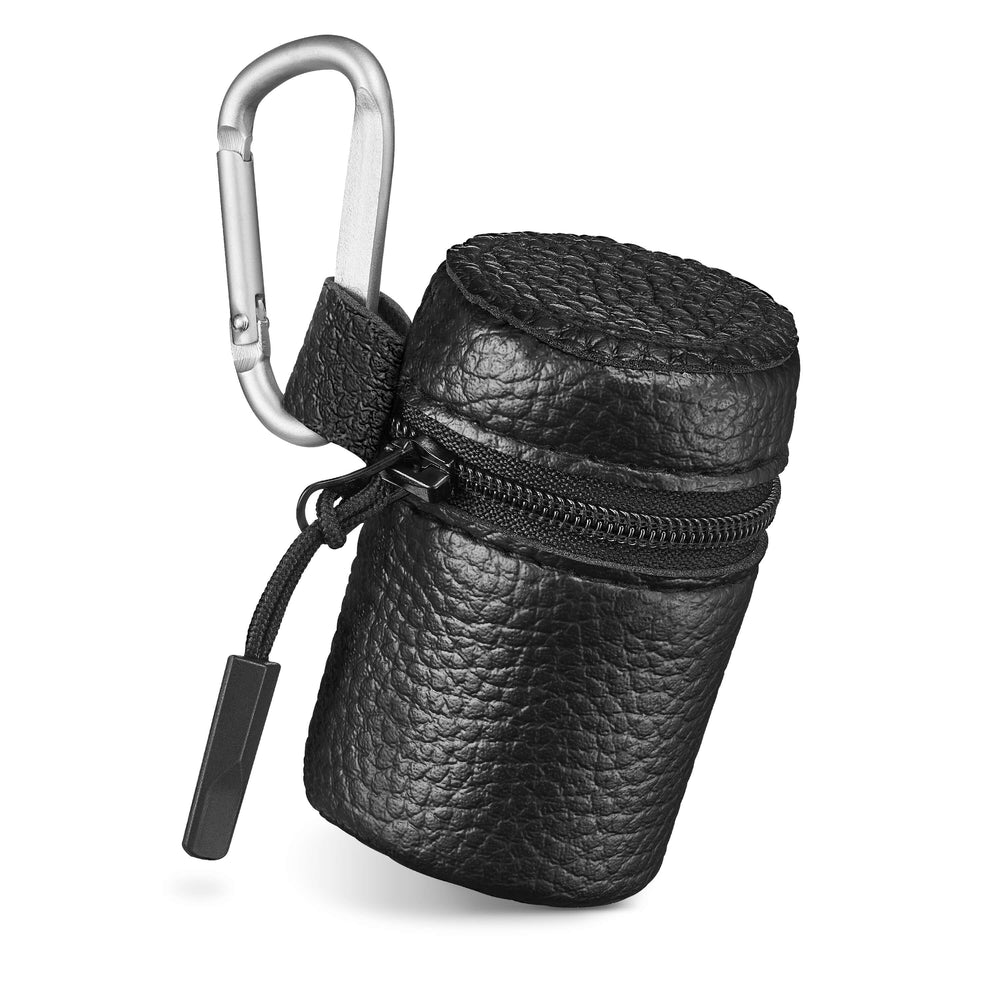 Einpacken und überall mit hinnehmen. / Mit praktischem  Karabiner.