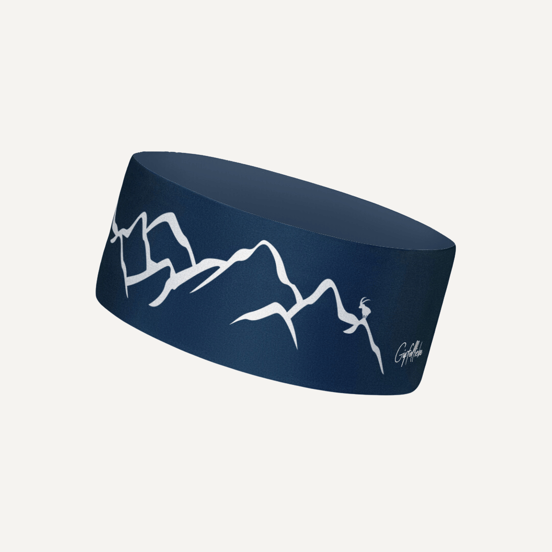 Stirnband mit Bergdesign