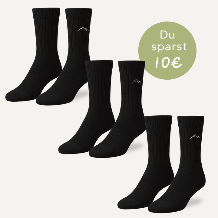3er Set Merino - Wandersocken
