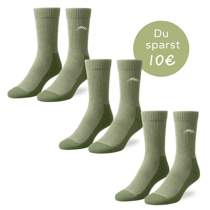 3er Set Merino - Wandersocken