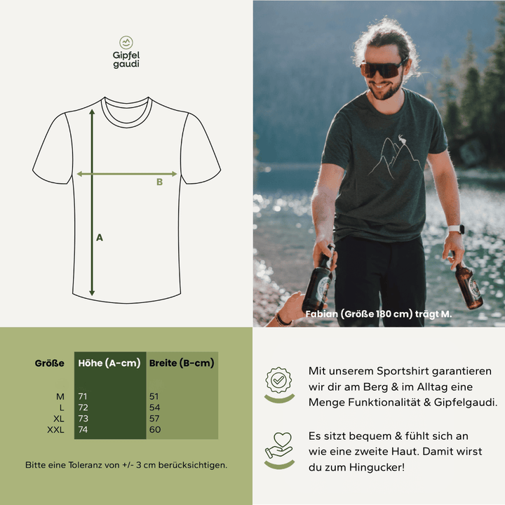 Gipfelgaudi - Sportshirt