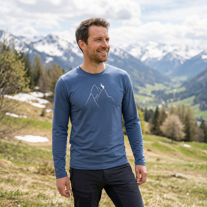 Lyocell Bergsehnsucht Langarmshirt Männer