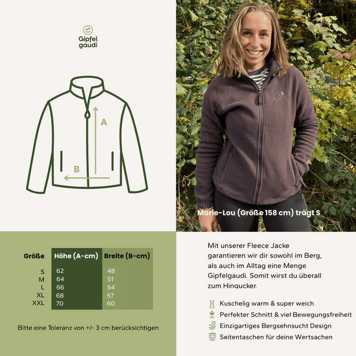 Bergsehnsucht - Fleece Jacke