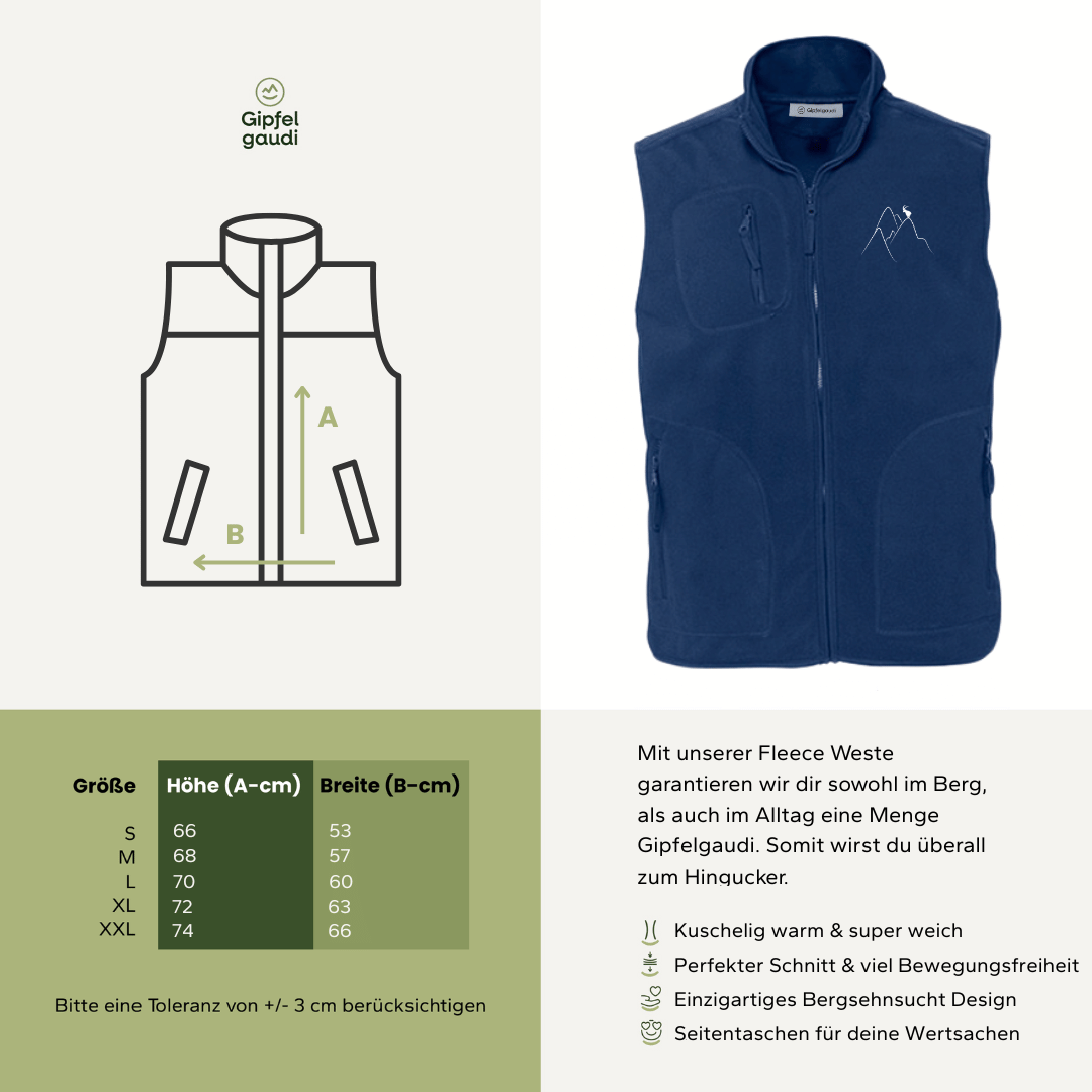Bergsehnsucht - Fleece Weste