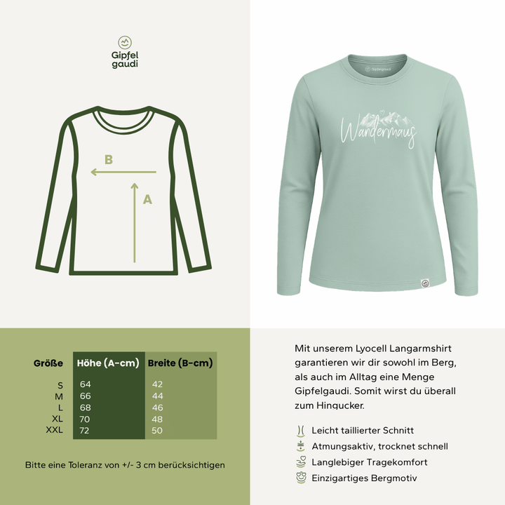 Wandermaus - Lyocell Langarmshirt
