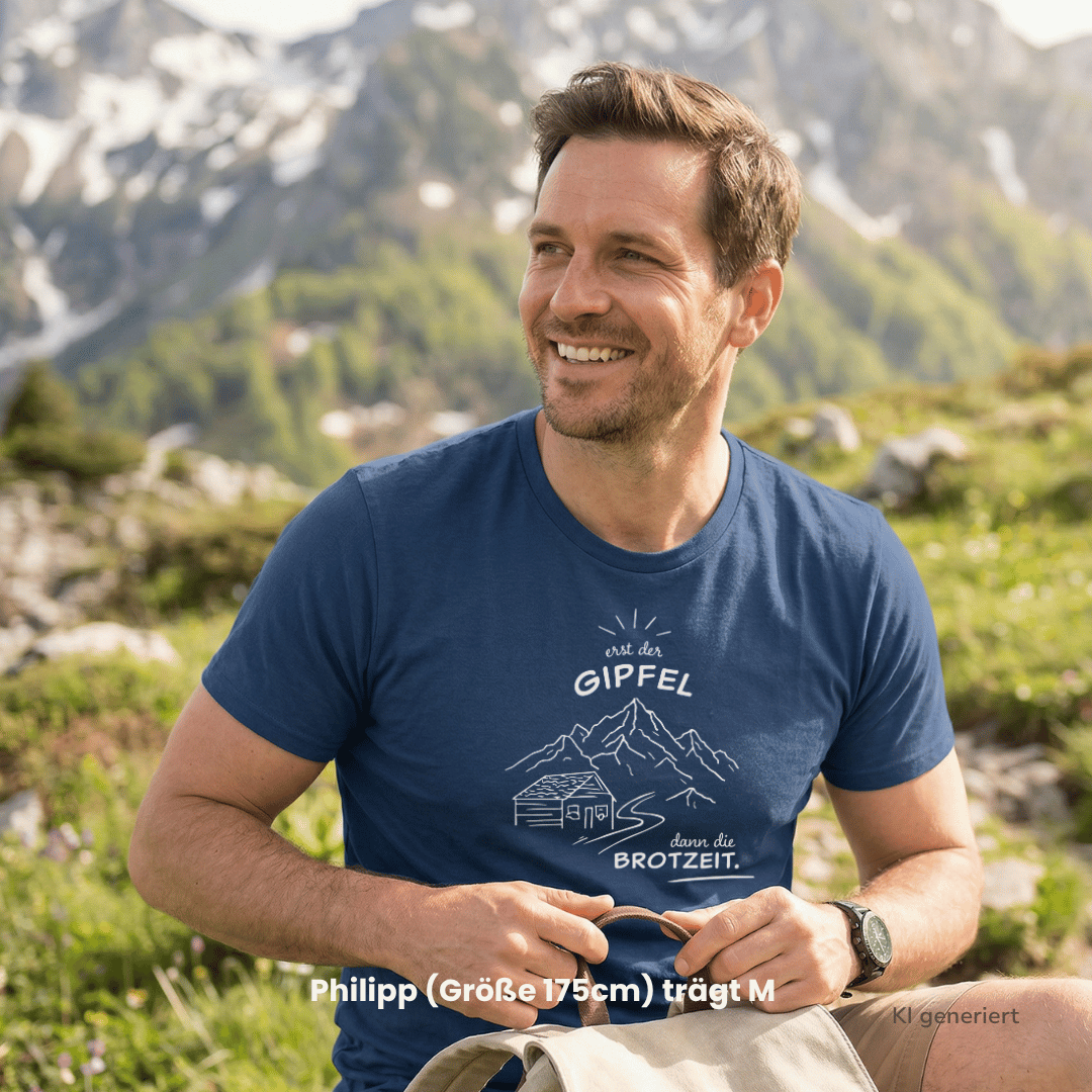 Dann die Brotzeit - Funktionsshirt Männer