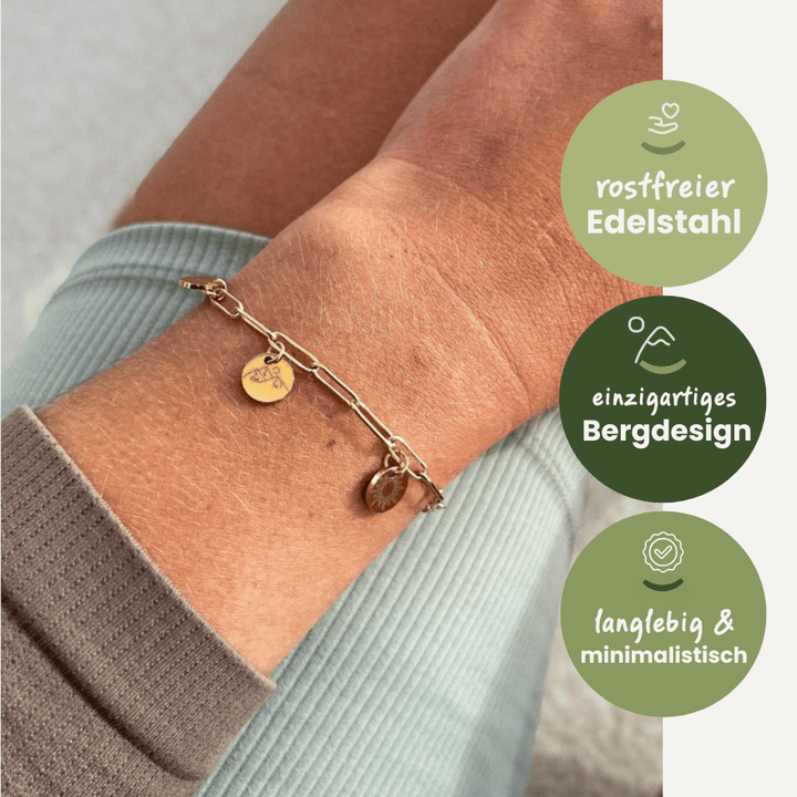 Gliederarmband Berge