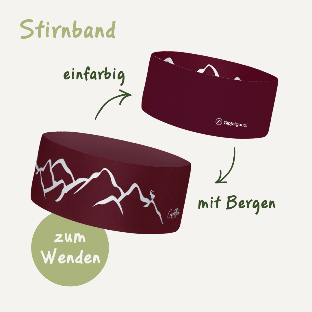 Stirnband Bergwelten Burgund