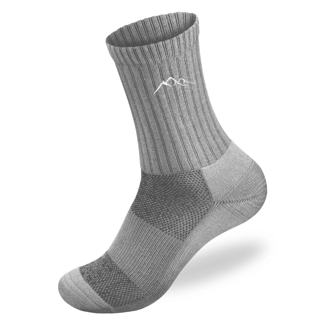 Merino - Wandersocken Grau