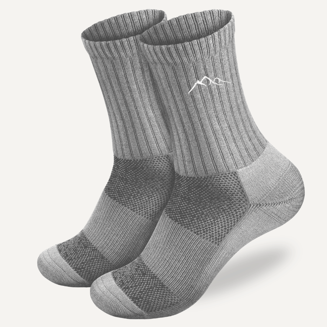 Merino - Wandersocken Grau