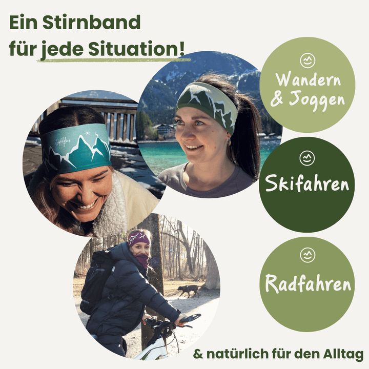 Thermo Stirnband Bergwelten Burgund