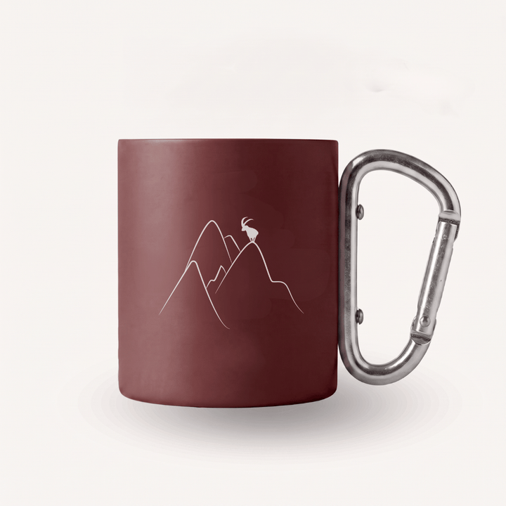 Bergsehnsucht - Tasse mit Karabinergriff