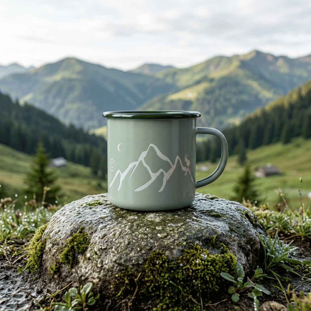 Bergwelten - Emaille Tasse