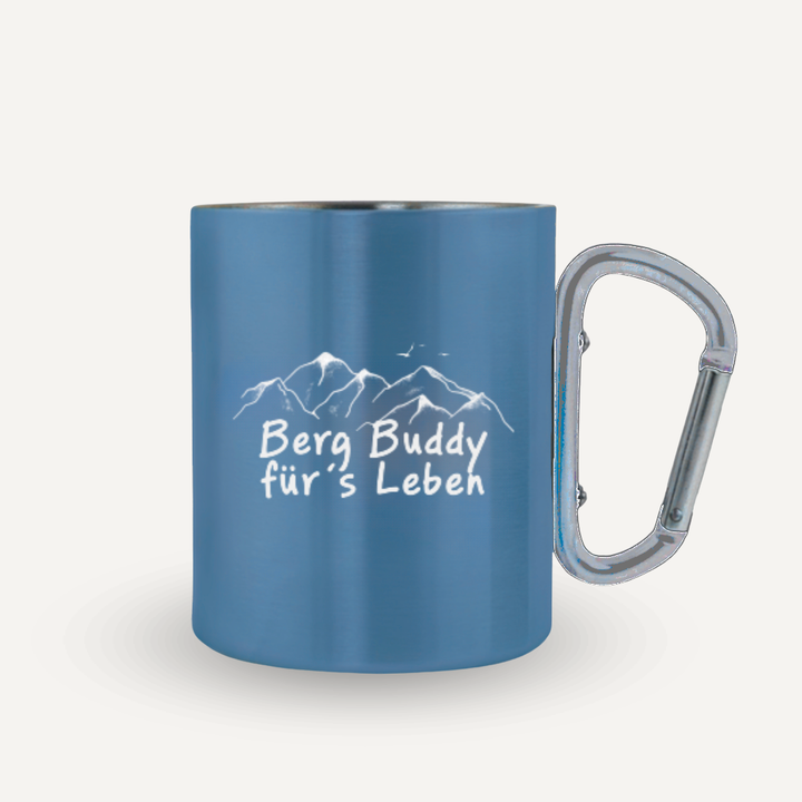 Bergbuddy - Tasse mit Karabinergriff
