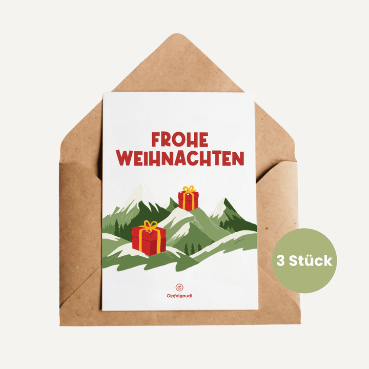Frohe Weihnachten Postkarten 3er Set