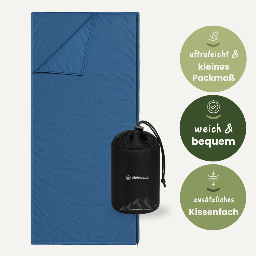 Hüttenschlafsack Gipfelgaudi