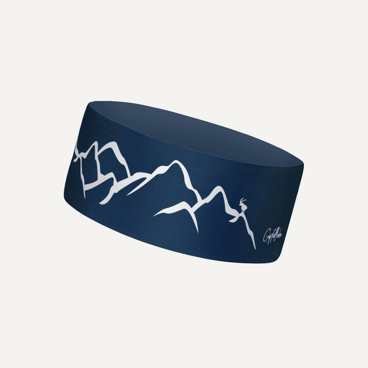 Stirnband mit Bergdesign