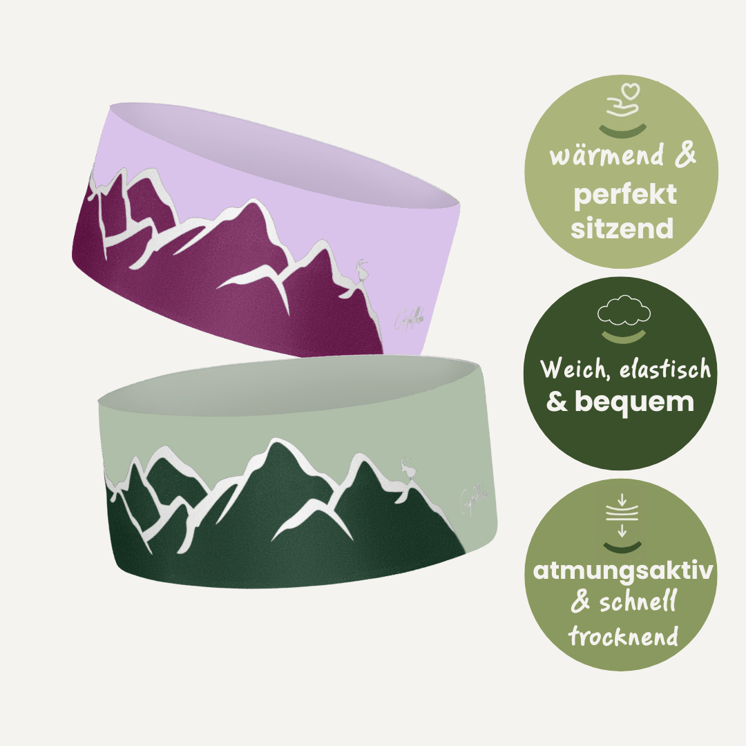 Stirnband Bergwelten Winter