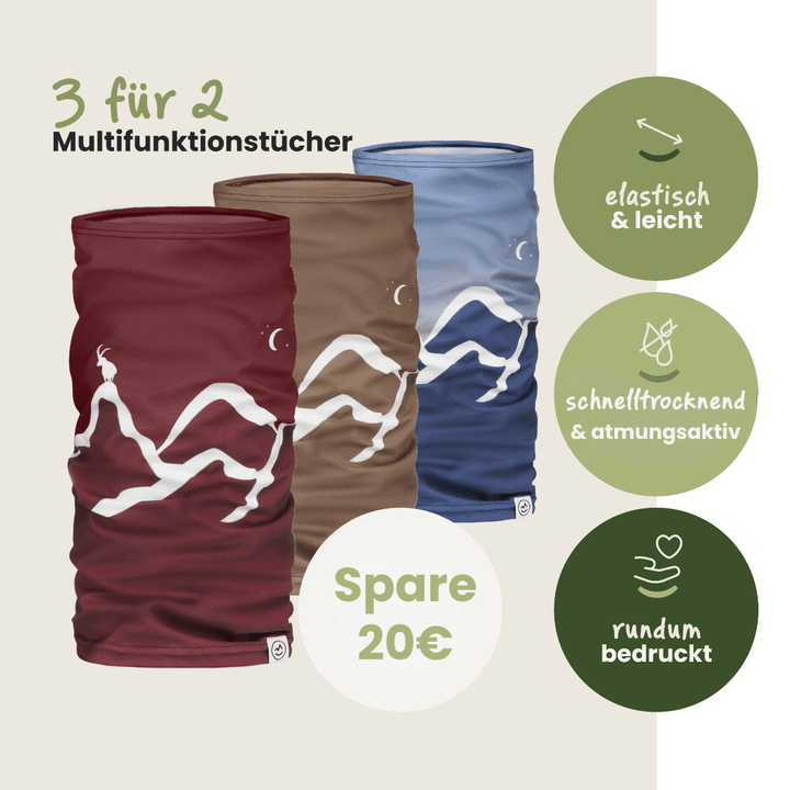 3 für 2 Multifunktionstücher