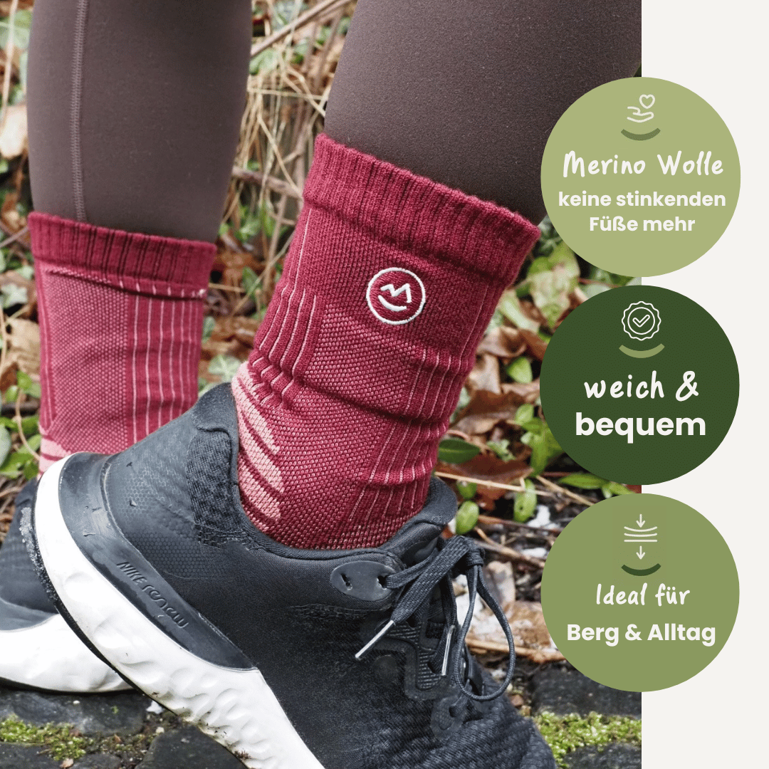 3er Set Merino Wandersocken