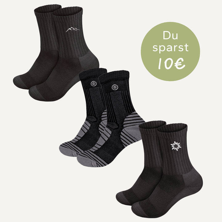 3er Set Merino Wandersocken