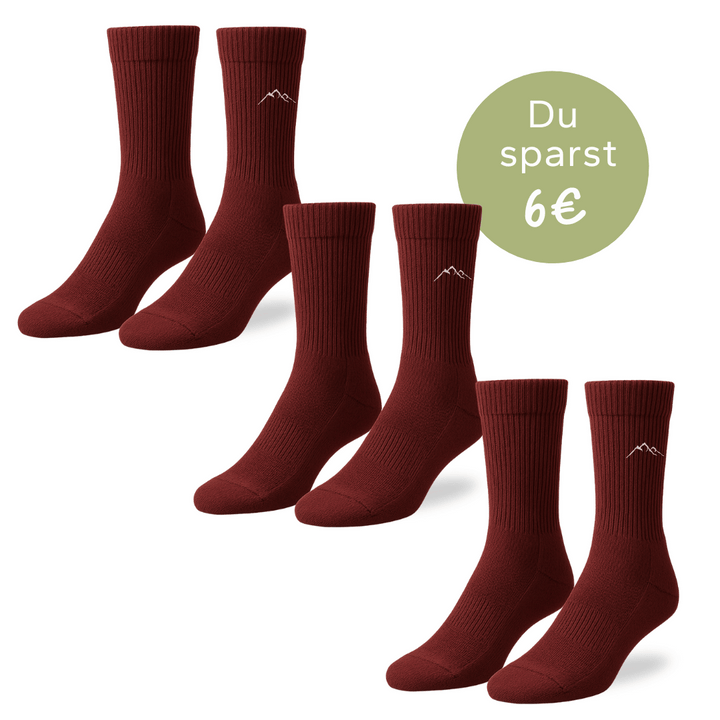 3er Set Merino - Wandersocken