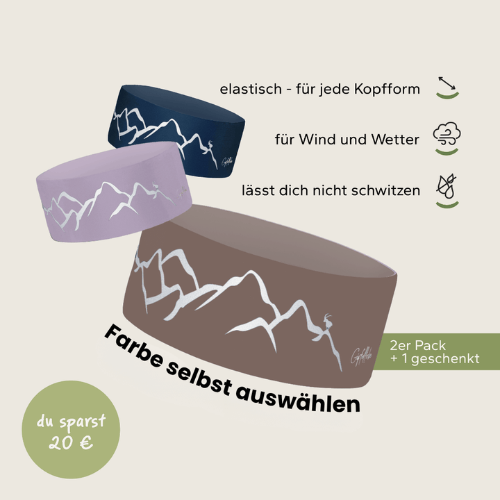3 für 2 Stirnband Herbst Set