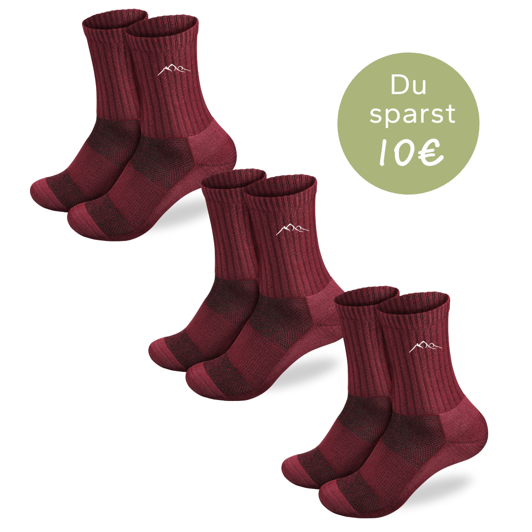 3er Set Merino - Wandersocken