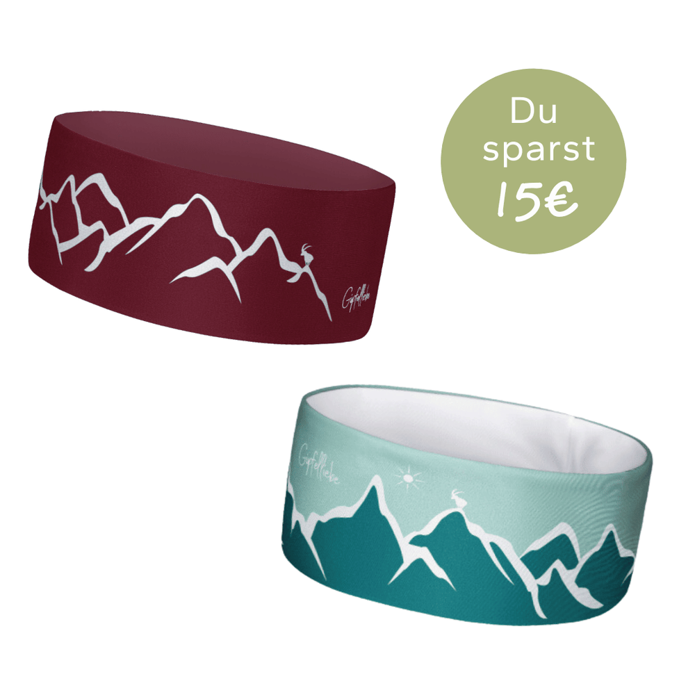 Stirnbänder im Bergdesign