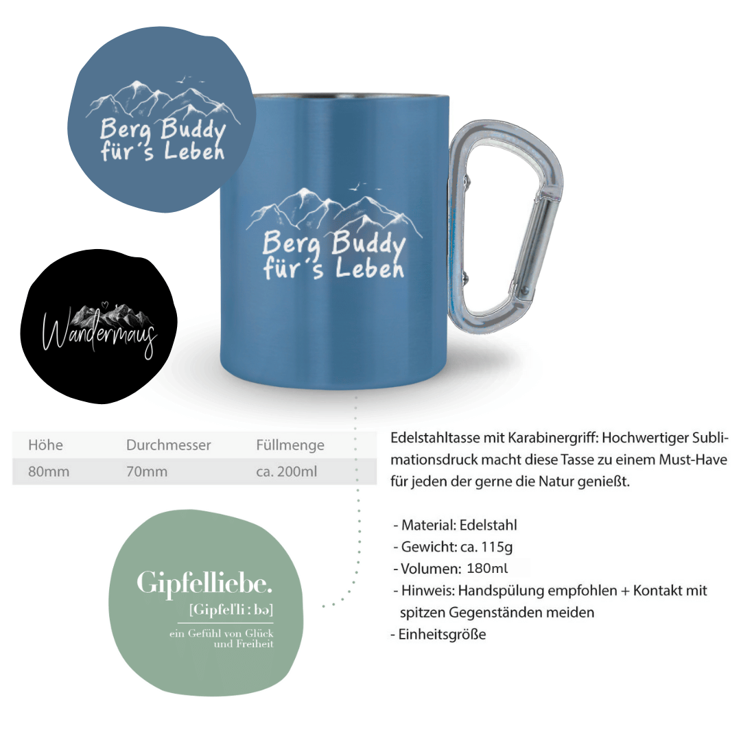 3er Set - Tassen mit Karabinergriff