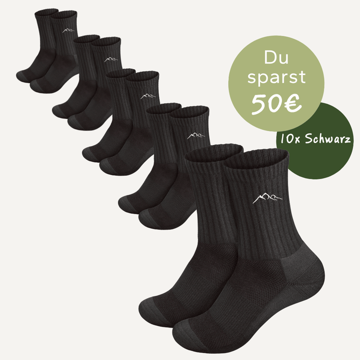 10er Set Merino Socken