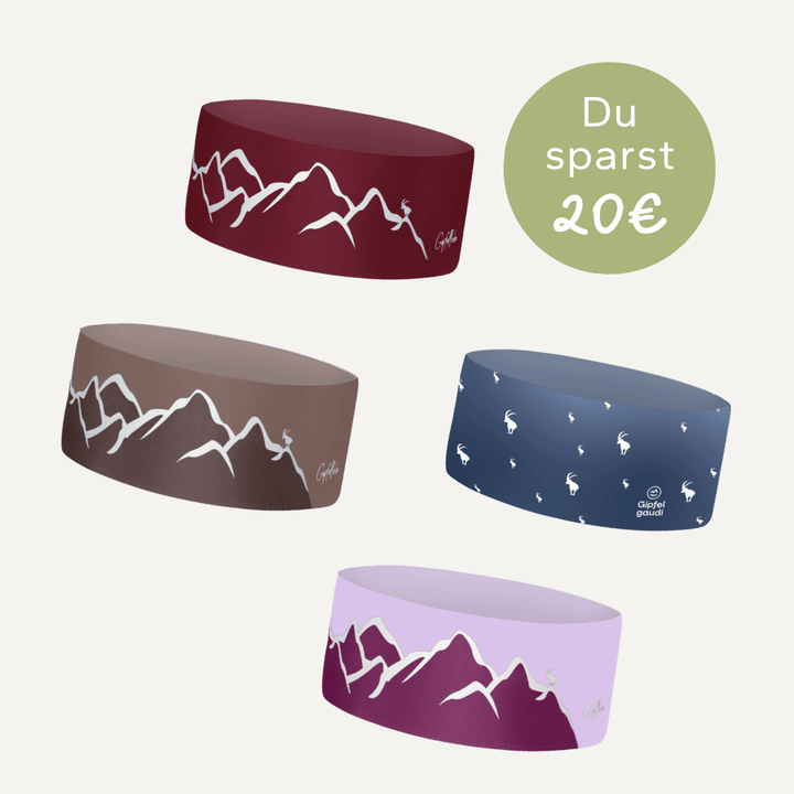 4 für 3 Stirnband Set