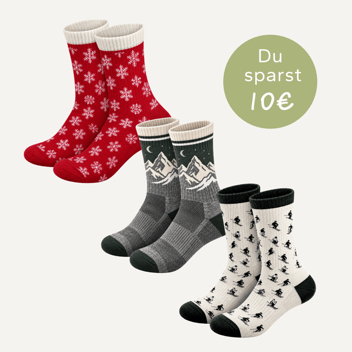 3er Merino Wintersocken - Set