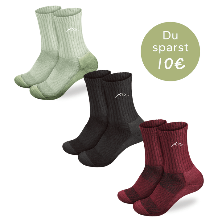 3er Set Merino Socken