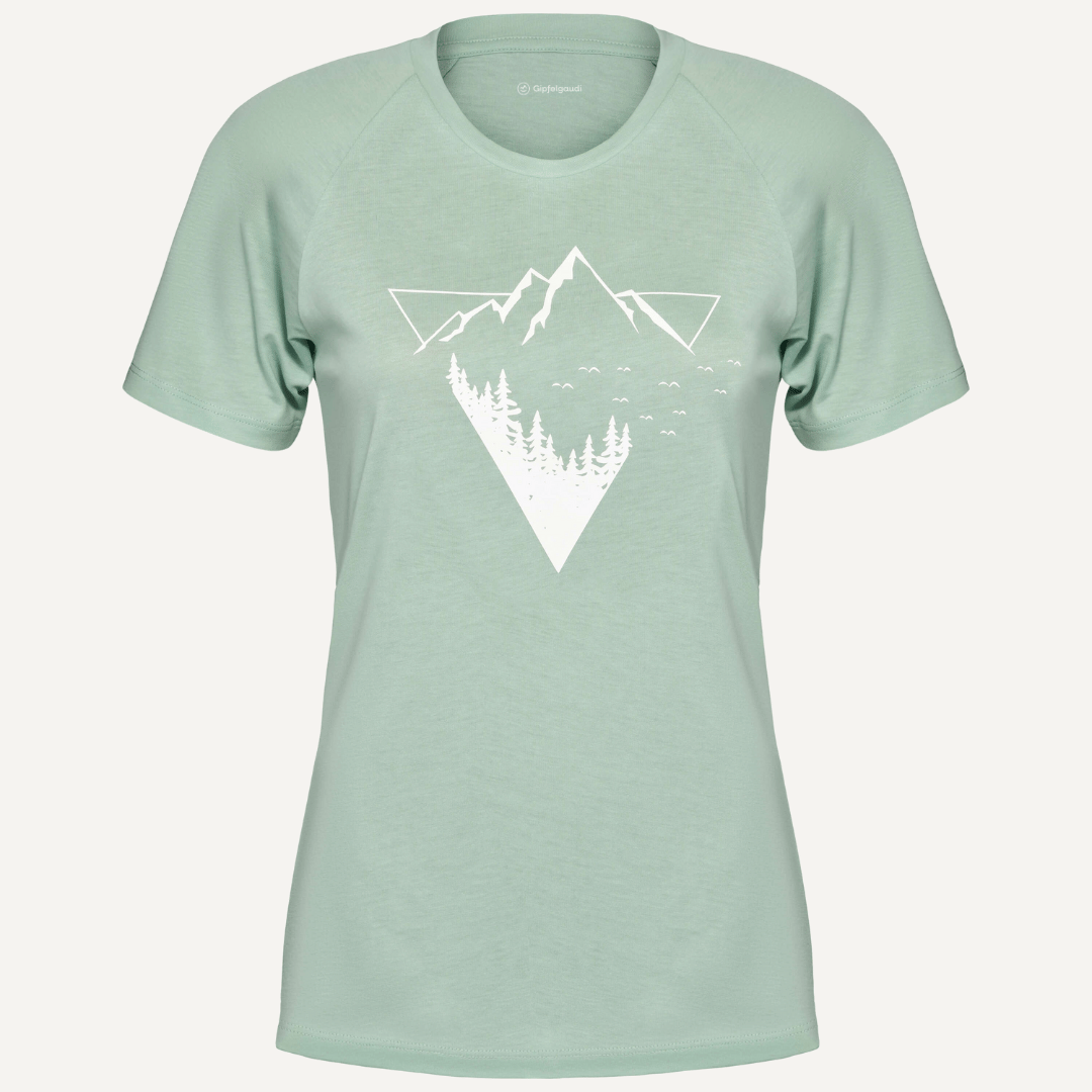 Detailverliebtes Bergmotiv / Dadurch ist das Shirt ein echter Hingucker, der die Alpen in deinen Alltag bringt.