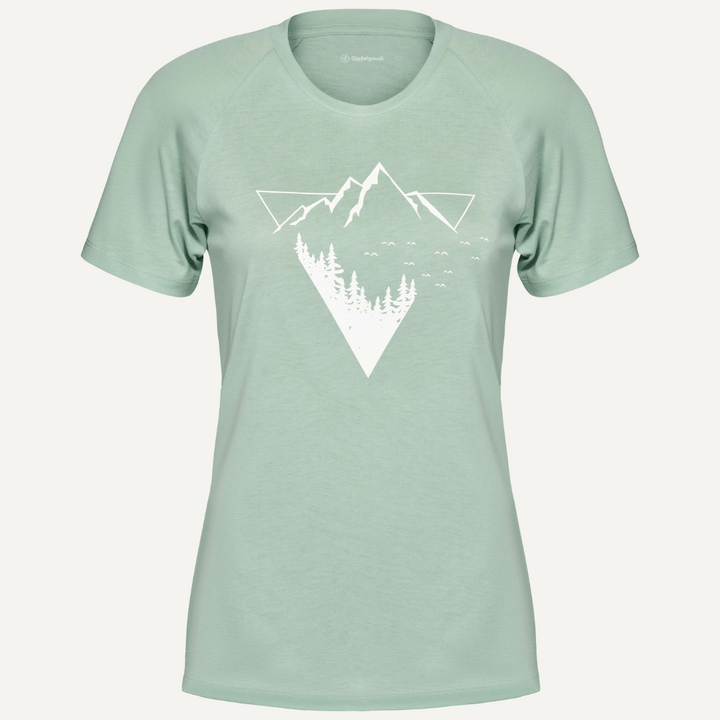 Detailverliebtes Bergmotiv / Dadurch ist das Shirt ein echter Hingucker, der die Alpen in deinen Alltag bringt.