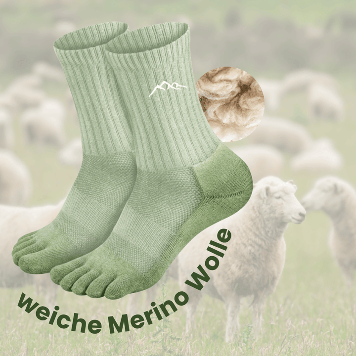 Zehentrenner Merino Socken