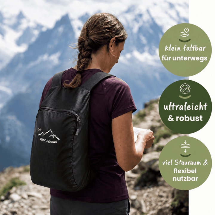 Faltbarer Gipfelgaudi Rucksack