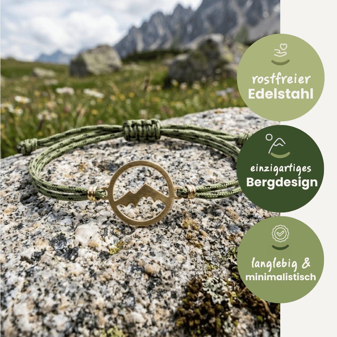 Kletterseil Berge Armband