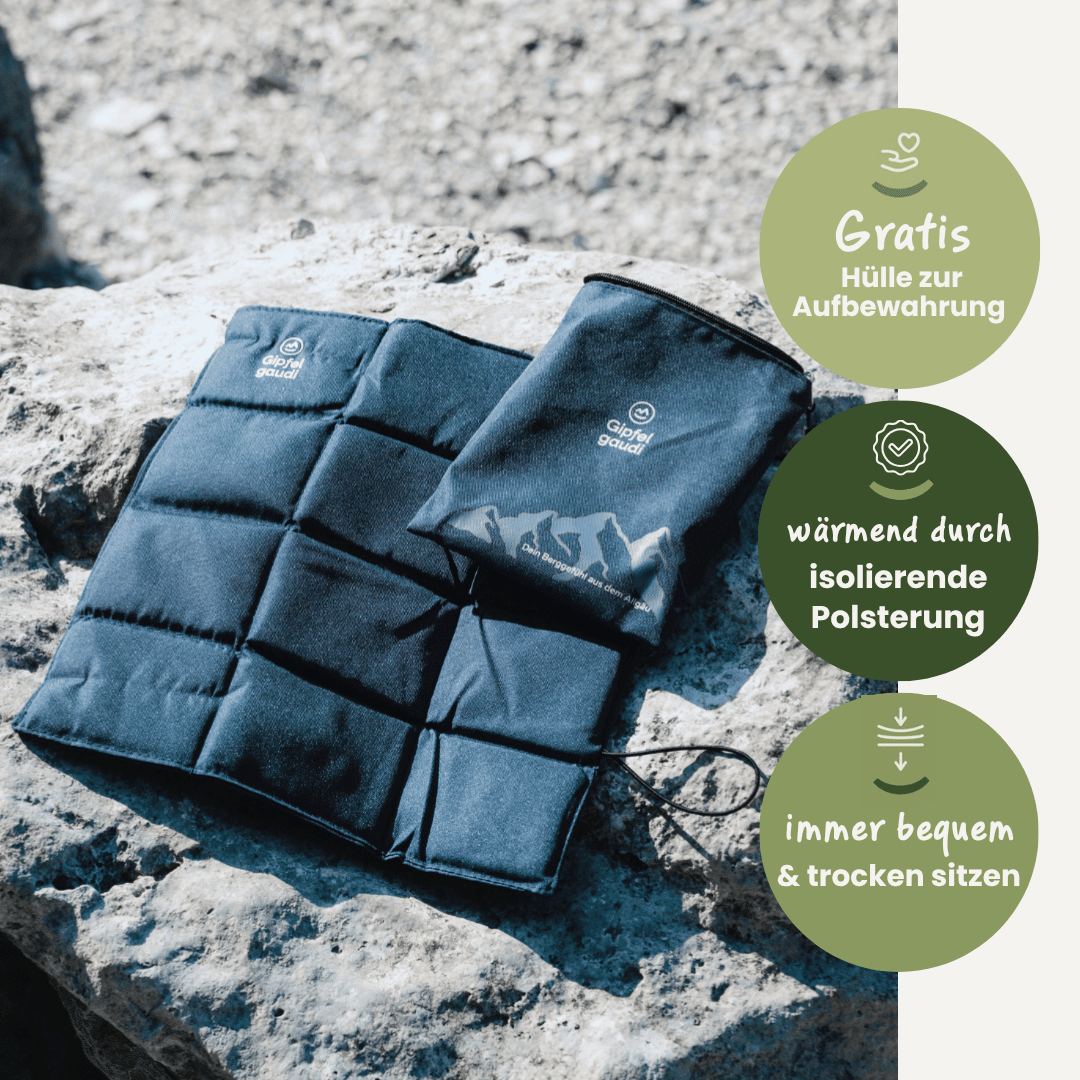 Dunkelblaues Sitzkissen